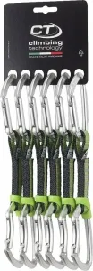 Climbing Technology Lime Set NY Quickdraw Solid Straight/Solid Bent Silver 12.0 Climbing Carabiner