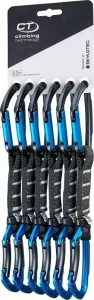 Climbing Technology Lime Set NY Pro Quickdraw Solid Straight/Solid Bent Anthracite/Electric Blue 12.0 Climbing Carabiner