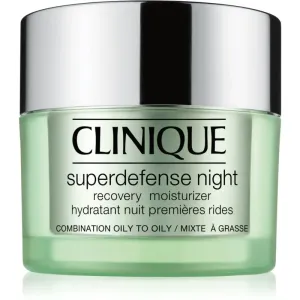 Clinique Superdefense™ Night Recovery Moisturizer moisturising anti-wrinkle night cream for oily and combination skin 50 ml #227654