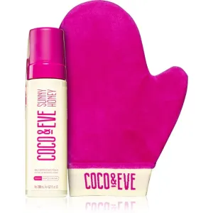 Coco & Eve Sunny Honey Ultimate Glow Kit self-tanning foam with an applicator mitt Medium 200 ml