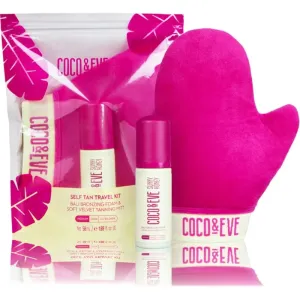 Coco & Eve Sunny Honey Ultimate Glow Travel Kit self-tanning foam with an applicator mitt Medium 60 ml