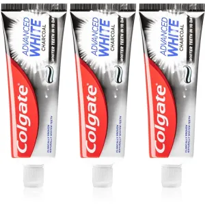 Colgate Advanced White whitening toothpaste with activated charcoal 3x75 ml #270436