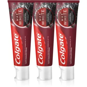 Colgate Max White Charcoal whitening toothpaste 3 x 75 ml