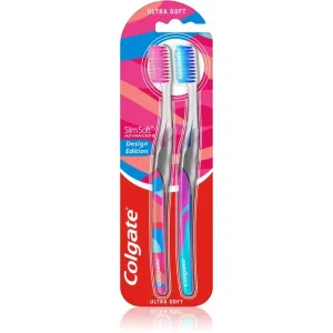 Colgate Slim Soft Advanced toothbrush ultra soft 2 pc