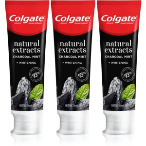 Colgate Natural Extracts Charcoal + White whitening toothpaste with activated charcoal 3 x 75 ml #245130