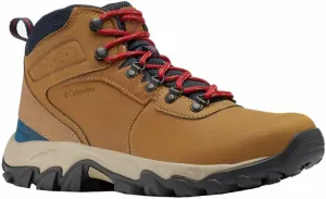 Columbia Men's Newton Ridge Plus II Waterproof Hiking Boot Light Brown/Red Velvet 41 Mens Outdoor Shoes