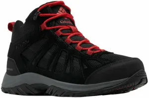 Columbia Men's Redmond III Mid Waterproof Shoe Black/Mountain Red 42 Mens Outdoor Shoes