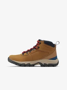 Columbia Men's Newton Ridge Plus II Waterproof Hiking Boot Light Brown/Red Velvet 46 Mens Outdoor Shoes