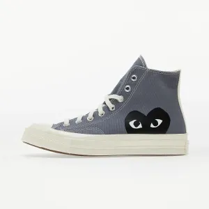 Converse x Comme des Garcons PLAY Chuck 70 Hi Steel Gray/ Egret