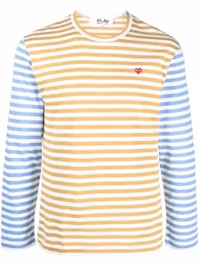 COMME DES GARCONS PLAY - Logo Striped Long Sleeve T-shirt #1206594