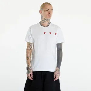 Comme des Garçons PLAY Short Sleeve Logo Print T-Shirt UNISEX White #1890954
