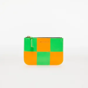 Comme des Garçons Fluo Squares Wallet Orange/ Green #718860