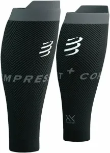 Compressport R2 Oxygen Black/Steel Grey T3 Calf covers for runners