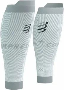 Compressport R2 Oxygen White/Nebel Grey T3 Calf covers for runners