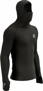 Compressport 3D Thermo UltraLight Racing Hoodie Black L Running t-shirt with long sleeves