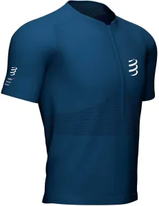 Compressport Trail Half-Zip Fitted SS Top Blue S Running t-shirt with short sleeves