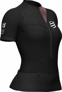 Compressport Trail Postural SS Top W Black L Running t-shirt with short sleeves