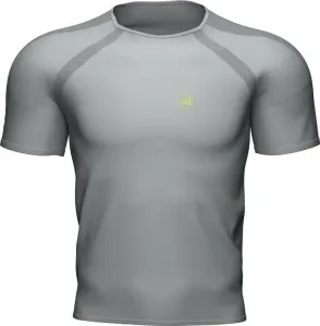 Compressport Training SS Tshirt M Alloy/Primerose M Running t-shirt with short sleeves