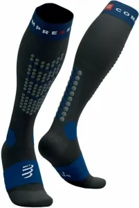 Compressport Alpine Ski Full Socks Black/Estate Blue T1 Running socks