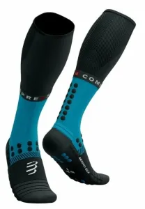 Compressport Full Socks Winter Run Mosaic Blue/Black T1 Running socks