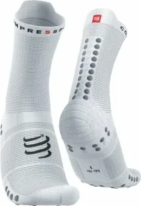 Compressport Pro Racing Socks v4.0 Run High White/Alloy T3 Running socks