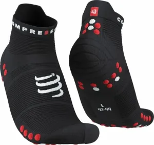 Compressport Pro Racing Socks v4.0 Run Low Black/Red T3 Running socks
