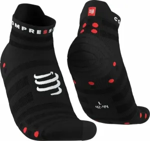 Compressport Pro Racing Socks v4.0 Ultralight Run Low Black/Red T1 Running socks