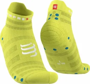 Compressport Pro Racing Socks v4.0 Ultralight Run Low Primerose/Fjord Blue T3 Running socks