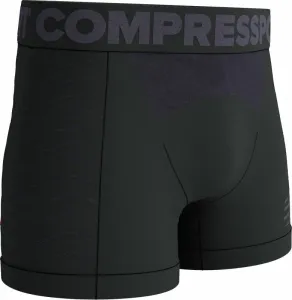 Compressport Seamless Boxer M Black/Grey S Running underwear