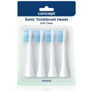Concept Perfect Smile Soft Clean toothbrush replacement heads for ZK4000, ZK4010, ZK4030, ZK4040 4 pc