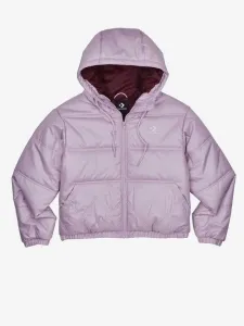 Converse Embroidered Puffer Jacket Winter jacket Violet