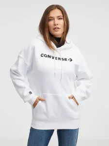 Converse Embroidered Wordmark Sweatshirt White #1734511