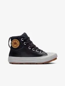 Converse Chuck Taylor All Star Berkshire Boot Leather Kids Sneakers Black