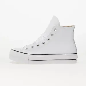 Converse Chuck Taylor All Star Lift Platform Leather Sneakers White #1227632