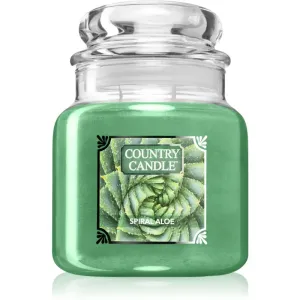 Country Candle Spiral Aloe scented candle 453 g