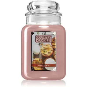 Country Candle Sweet Peach scented candle 680 g