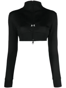 COURRÈGES - Cropped Zipped Sweatshirt #1741831