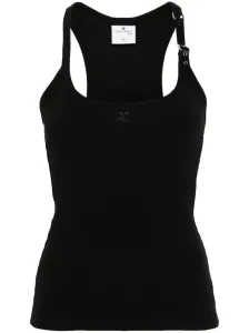 COURRÈGES - Buckle Ribbed Tank Top