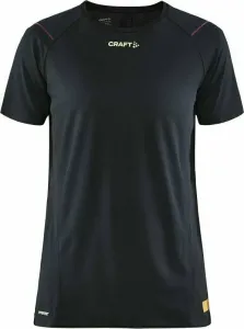 Craft PRO Hypervent SS Women's Tee Black/Roxo M Running t-shirt with short sleeves