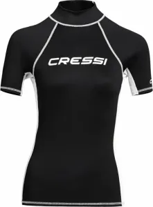 Cressi Rash Guard Lady Short Sleeve T-Shirt Black/White M