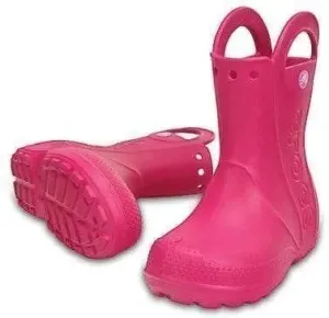 Crocs Kids' Handle It Rain Boot Candy Pink 33-34