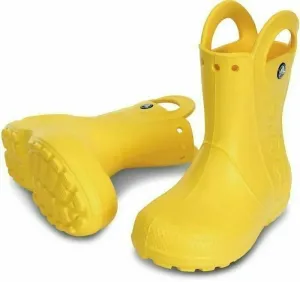 Crocs Kids' Handle It Rain Boot Yellow 23-24
