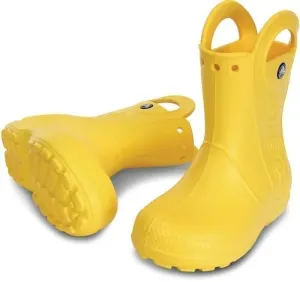 Crocs Kids' Handle It Rain Boot Yellow 24-25