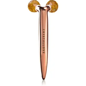 Crystallove Milky Amber 3D Lift & Sculpt Facial Roller massage tool for the face 1 pc