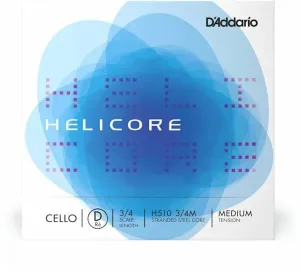 D'Addario H512 3/4M Helicore D Cello Strings