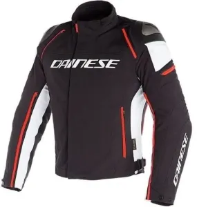 Dainese Racing 3 D-Dry Black/White/Fluo Red 52 Textile Jacket