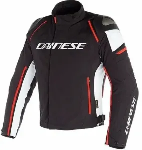 Dainese Racing 3 D-Dry Black/White/Fluo Red 60 Textile Jacket