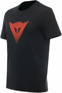 Dainese T-Shirt Logo Black/Fluo Red 2XL T-Shirt