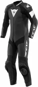 Dainese Tosa Leather 1Pc Suit Perf. Black/Black/White 46 One-piece Motorcycle Suit