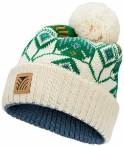 Dale of Norway Vilja Unisex Wool Hat Off White/Bright Green/Blue Shadow UNI Ski Beanie